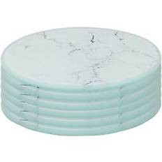 Glass Coasters Harbour Housewares Glass Round Set of 6 4cm W X 4cm D Coaster