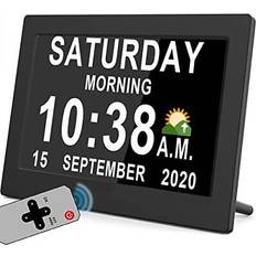 Dementia Clock 2.0 Auto DST 20 Custom Reminders