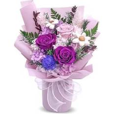 Flowers Flowers Natural Long Lasting Preserved Purple