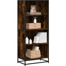 vidaXL Smoked Oak Bookcase 60 x 35 x 139 cm Book Shelf