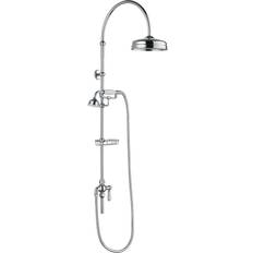 Silver Shower Systems Hudson Reed Crouse Dual Shower Head Round Chrome Silver, Chrome