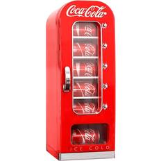 Red Mini Fridges Symple Stuff Vahig Mini Fridge 10 Can Retro Vending Machine Style 18L Red