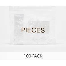 Plastic Hair Ties Pieces Pack Elastic Hair Bands 100' in Clear