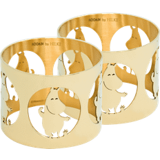 Hilke Collection X Moomin Rings 2-pack Brass Napkin Ring 2pcs
