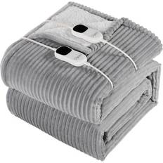 Homemate Electric Blanket King Size 100 x 90 in Blankets Gray