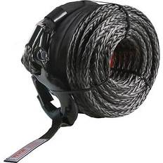 Black Winches VEVOR Synthetic Winch Rope 3/8 Inch x 100 Feet
