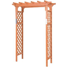 Trellises SlickBlue 7 Feet Garden Wooden Pergola