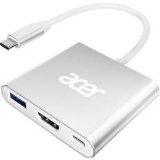 Silver Docking Stations Acer USB C HDMI Adapter 4K