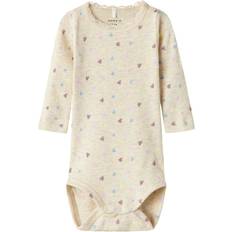 Herzen Kinderbekleidung Name It Baby Smiles Long Sleeved Romper - Peyote Melange (13239336)