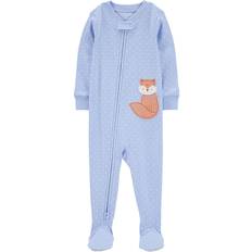 Carter's Baby Fox Snug Fit Cotton Footie Pajamas 1-piece - Blue