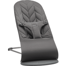 Bouncers BabyBjörn Bouncer Bliss Anthracite Woven Petal Quilt Dark Grey