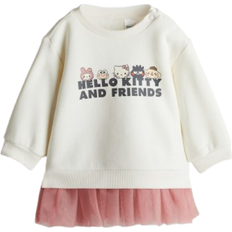 80 - Babys Sonstige Sets H&M Tulle Skirt Sweatshirt Dress - White/Hello Kitty