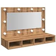 vidaXL Spegelskåp med LED Artisan 90 x 31,5 x 62 cm