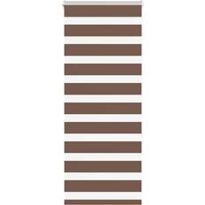 vidaXL Rullgardin Zebra Brun 60x150 cm Tyg Bredd 55,9 cm Polyester