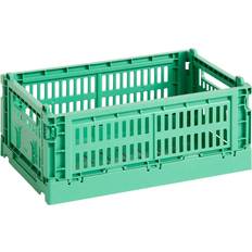 Con Asa Cajas y Cestas Hay Colour Crate S Dark Mint Caja de almacenamiento