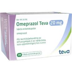 Receptfria läkemedel Omeprazol Teva 20mg 28 st Kapsel