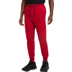 Nike tech fleece trousers NIKE Tech Men's Fleece Joggers - Gym Red/Black