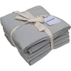 Gråa Tygblöjor Mininor Muslinfiltar Glacier Grey 6-pack
