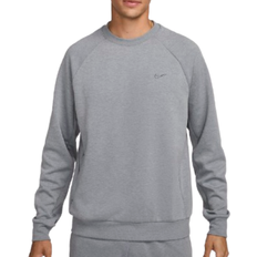 Nike Moisture Wicking Jumpers Nike Primary Fleece Men's Dri-FIT UV Performance Crew - Cool Grey/Heather