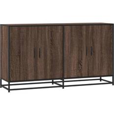 vidaXL Engineered Wood Brown Oak Skjenk 134x76cm