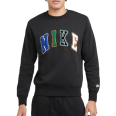 Man - Polyester Kleding Nike Club Men's Crew - Black/White