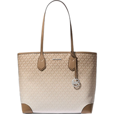 Michael Kors Beige Bags Michael Kors Eva Large Ombré Signature Logo Tote Bag - Husk