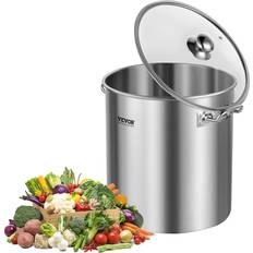 24QT Stainless Steel Stockpot Cooking Kitchen Sauce Pot with Lid Handle