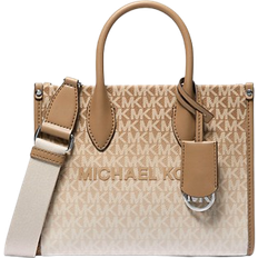 Michael Kors Beige Bags Michael Kors Mirella Small Ombré Signature Logo Crossbody Bag - Husk