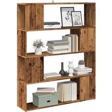 Møbler vidaXL Rumdeler 100 x 24 x 124,5 cm Antikt Træ Bogreol