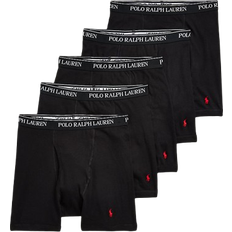 Boxers - S Men's Underwear Polo Ralph Lauren Cotton Wicking Boxer Brief 5-pack - Black