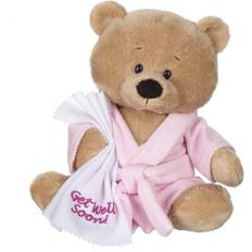 GANZ Get Well Teddy 10.5 Inch Pink Robe Plush