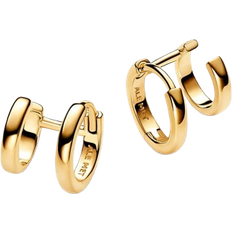 Pandora Double Huggie Hoop Earrings - Gold