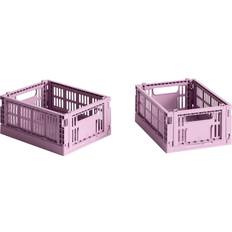 Förvaringslådor Hay Colour Crate Mini Dusty Rose Förvaringslåda 2st