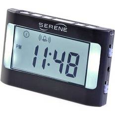 Serene Innovations va3 vibrating travel alarm clock hearing loss- low vision Black