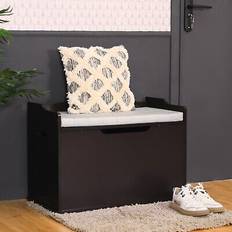 Costway Wooden Flip-Top Storage Toy Box 37 lbs