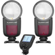 Camera Flashes Flashpoint 2x zoom li-on x ttl f/ sony (v1) r2 pro ii trigger for sony