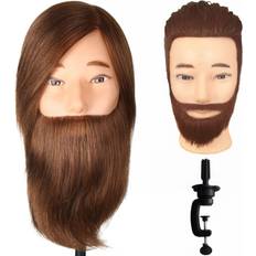 Training Heads Barbie Male Mannequin Head with Hair 8 Inch