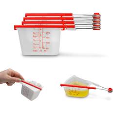 Red Measuring Cups Dreamfarm Levups Cups Set of 4 Measuring Cup