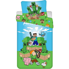 Minecraft Textilier Jerry Fabrics Minecraft Dubbelsidig Barnsängkläder Set 140 x 200 cm 140x200cm