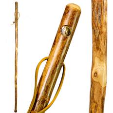 Best Crutches & Canes Brazos Rustic Wood Walking Stick, Hardwood, Traditional Style Handle, for Men & Women, Made in The USA, 55"