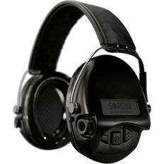 Sordin Supreme Pro Ear Defenders for Hunting & Shooting Active & Electronic Leather Band & Foam Kits Black Ear Muffs