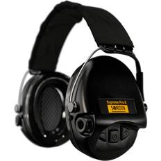 Sordin Supreme Pro-X Active Ear Defenders Textile Band & Gel Kits Electronic Ear Muffs (Black)