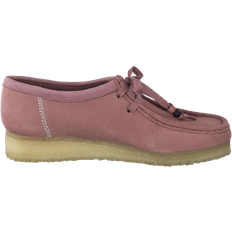 Pink - Woman Moccasins Clarks Wallabee W - Dusty Pink Suede