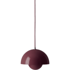 Flowerpot dark plum &Tradition Flowerpot VP1 Dark Plum Pendant Lamp 23cm