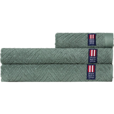 Hemtextil Lexington Herringbone Badlakan Grön