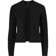 Gina Tricot Overdeler Gina Tricot One Button Knit Cardigan - Black