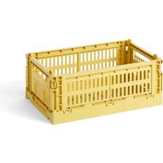 Gule Oppbevaringskurver Hay Colour Crate S Dusty Yellow Oppbevaringskurv