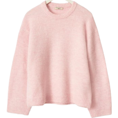 Rosa - Strikkegensere Gina Tricot Crew Neck Knitted Sweater - Primrose Pink