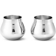 Stainless Steel Glasses Georg Jensen Sky Shot Glass 2.705fl oz 2pcs