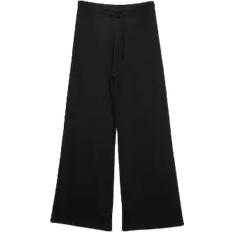 Stradivarius Wide Leg Jogger - Black